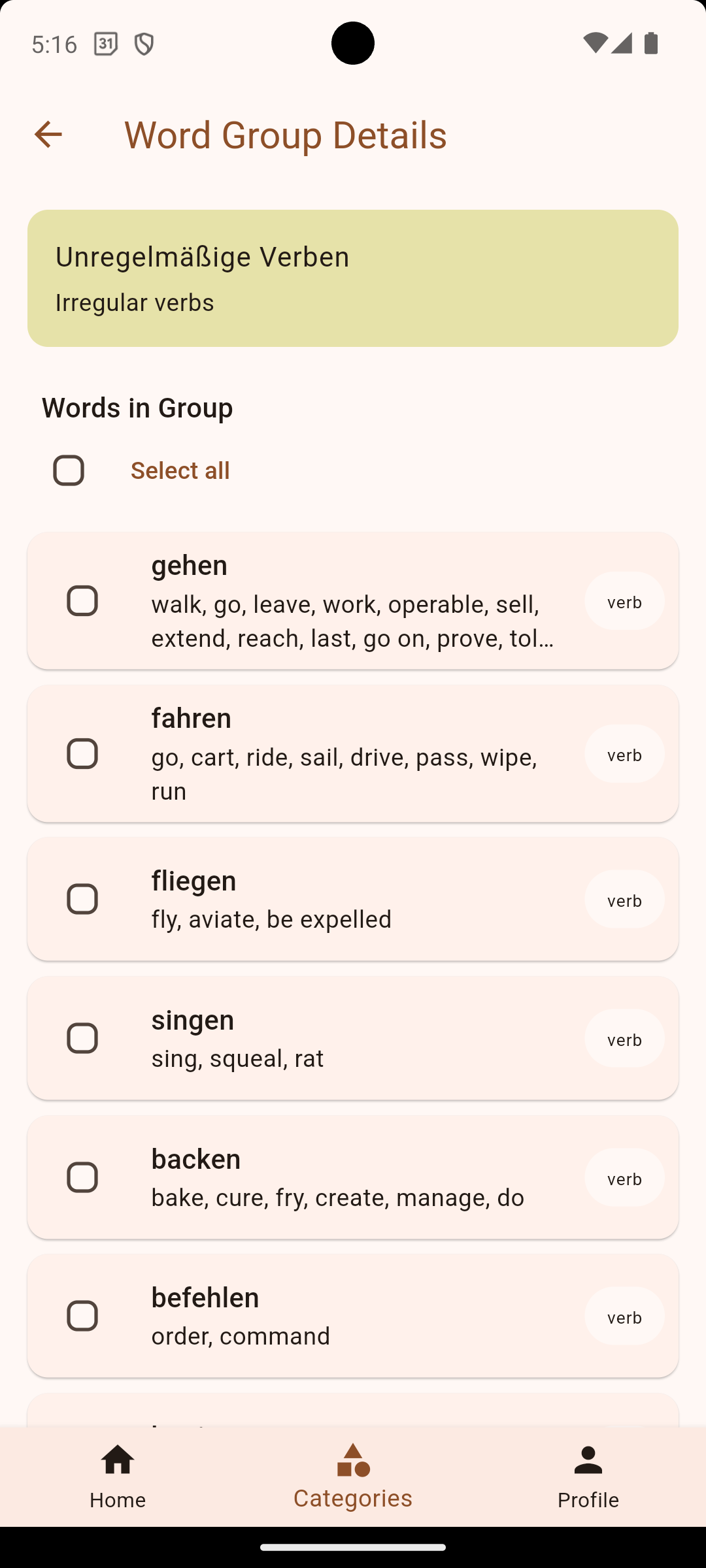Categories